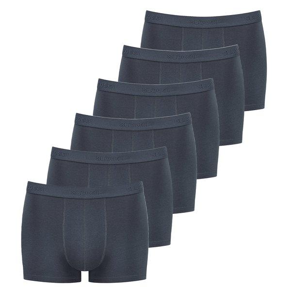 6er Pack 247 - Boxershorts - Pants - Unterhosen Herren Grau XL von sloggi