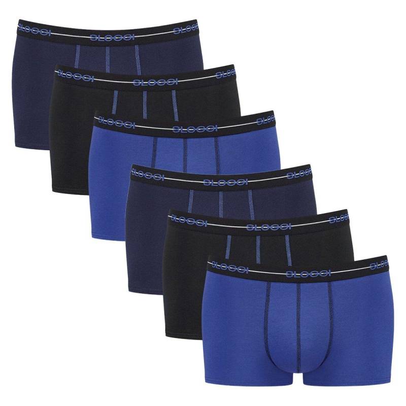 6er Pack Start - Hipster Pant Herren Blau XXL von sloggi