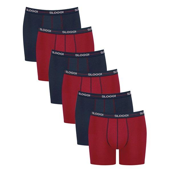 6er Pack Start - Short Pant Herren Blau XXL von sloggi