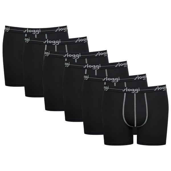 6er Pack Start - Short Pant Herren Schwarz L von sloggi