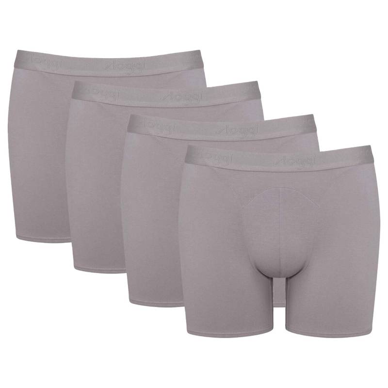 Boxershort 4er Pack Figurbetont-ever Soft Short Herren Grau M von sloggi