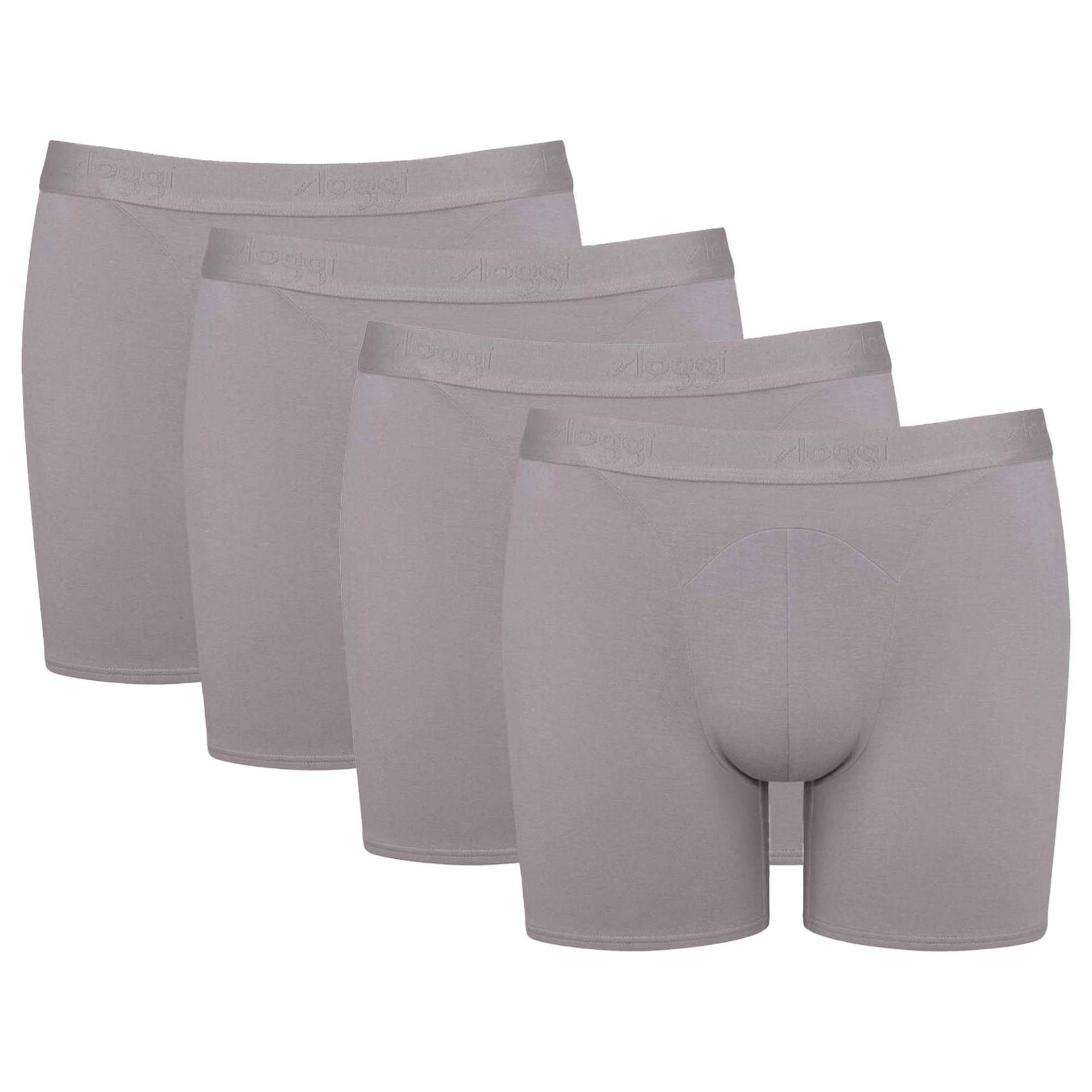 Boxershort 4er Pack Figurbetont-ever Soft Short Herren Grau L von sloggi