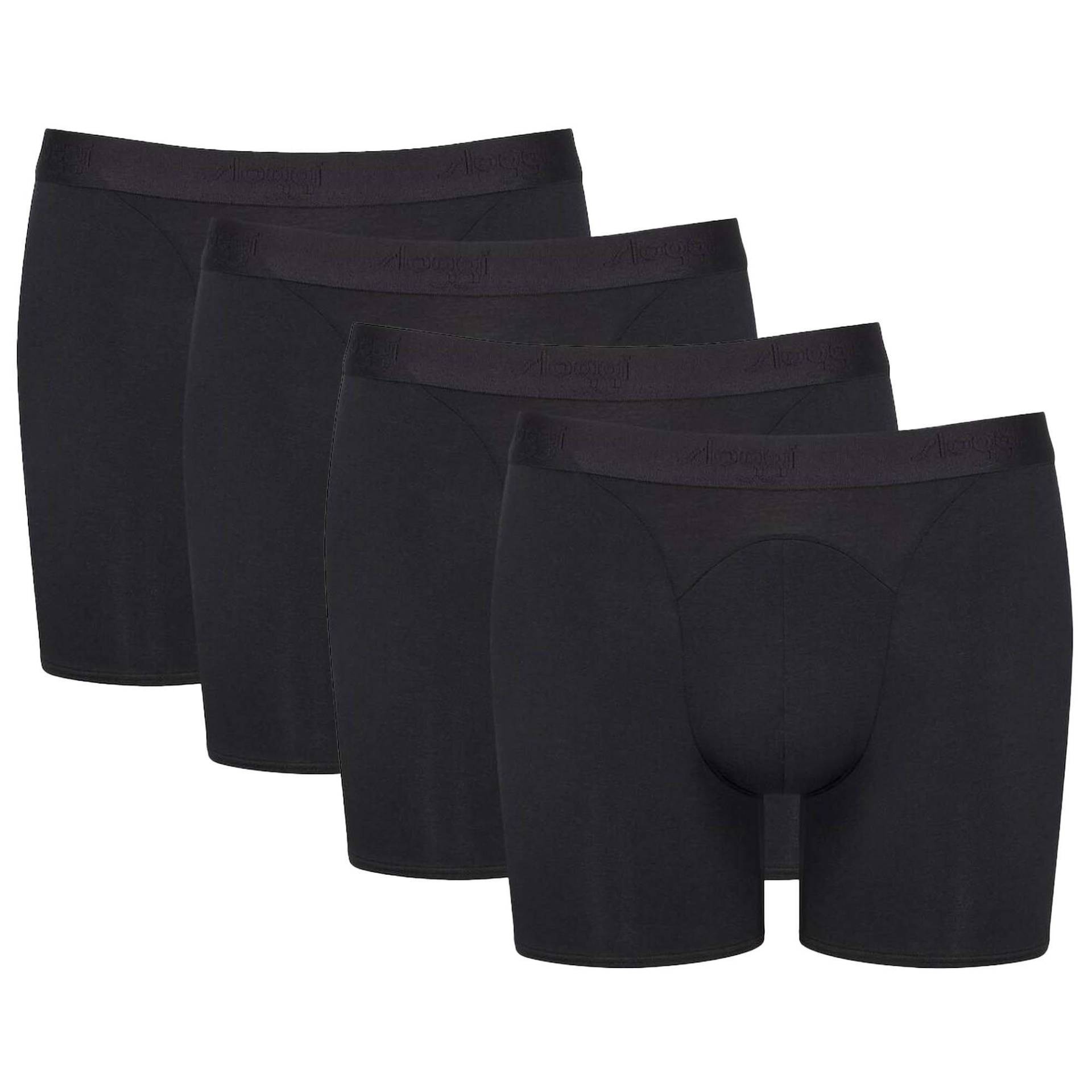 Boxershort 4er Pack Figurbetont-ever Soft Short Herren Schwarz L von sloggi