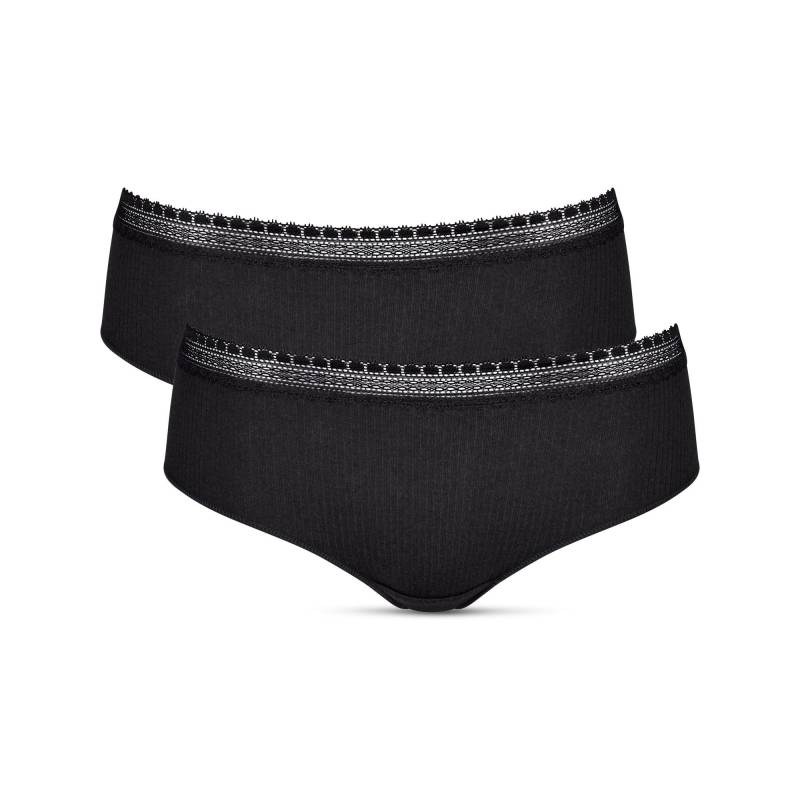 Duopack, Slips Damen Black XS von sloggi