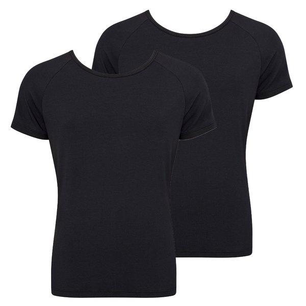 2er Pack Ever Soft - T-shirt Mit Rundhals Herren Schwarz L von sloggi