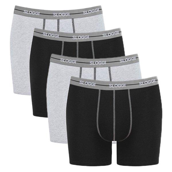 Sloggi - 4er Pack Start Short / Pant, für Herren, Grau, Größe M von Sloggi