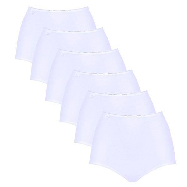 Sloggi - 6er Pack 24/7 Microfibre Maxi Slip, für Damen, Weiss, Größe M von Sloggi