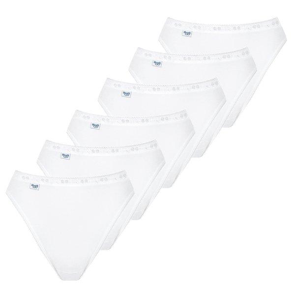 Sloggi - 6er Pack Basic + Tai, für Damen, Weiss, Größe M von Sloggi