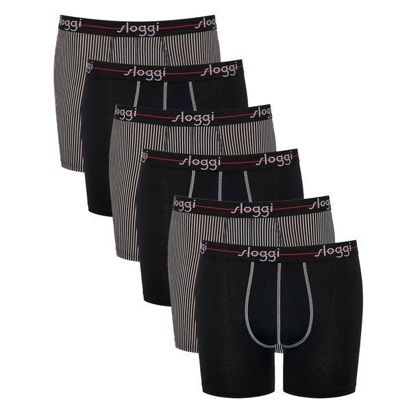 6er Pack Start - Short Pant Herren Rot S von sloggi