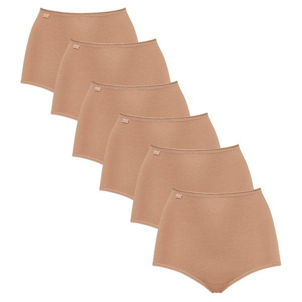 Sloggi - 6er Pack 24/7 Cotton Maxi Slip, für Damen, Tan, Größe XL von Sloggi