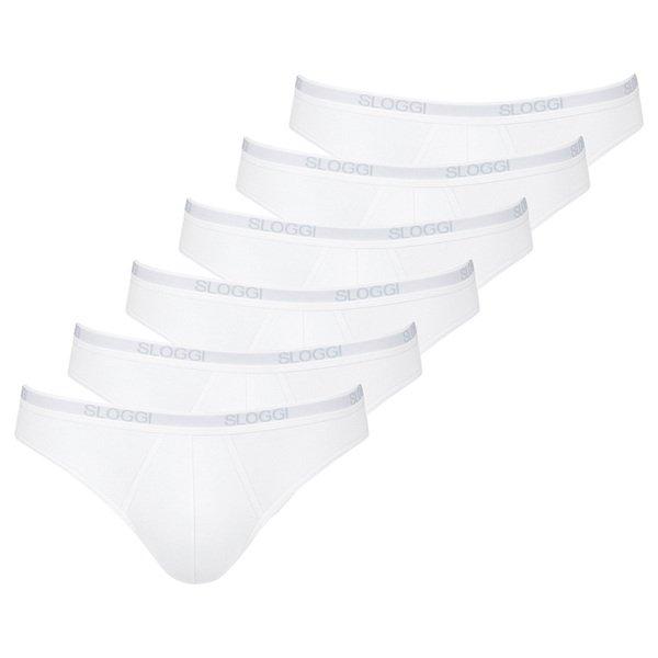 6er Pack Basic - Mini-slip Herren Weiss XL von sloggi