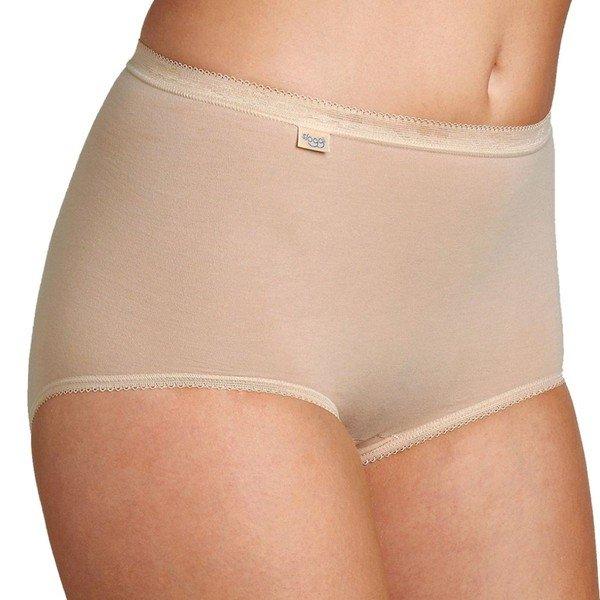 Sloggi - 4er Pack Basic+ Maxi Slip, für Damen, Beige, Größe L von Sloggi