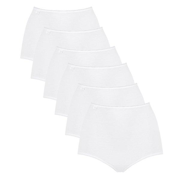 Sloggi - 6er Pack 24/7 Cotton Maxi Slip, für Damen, Weiss, Größe L von Sloggi