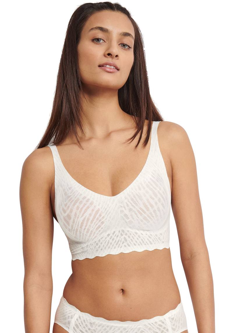 sloggi Bustier »ZERO Feel Bliss Bralette«, nahtlos mit Spitzenoptik von sloggi