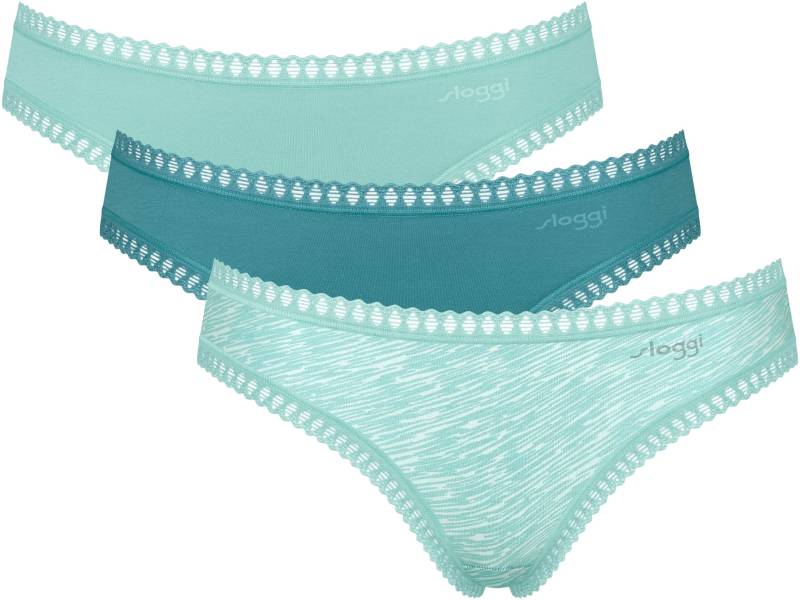 sloggi Panty »GO Crush Mini C3P«, (3er Pack), Spitzendetails von sloggi