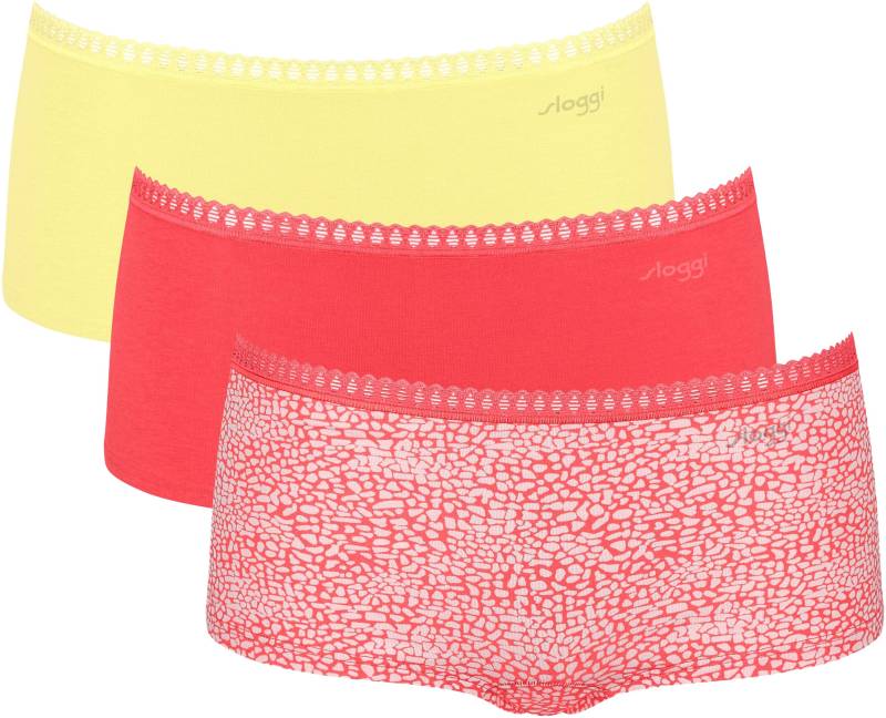 sloggi Panty »GO Crush Short C3P«, (Packung, 3 St., 3er Pack), mit Spitzendetails von sloggi