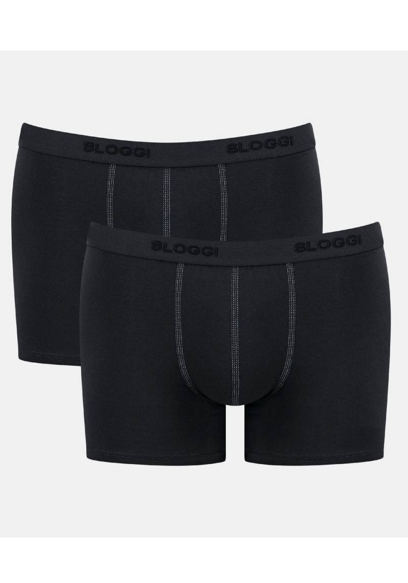 sloggi Retro Boxer »men 24/7 Short 2P«, (Packung, 2 St.), Logobund, Herren-Boxershort, Trunk von sloggi