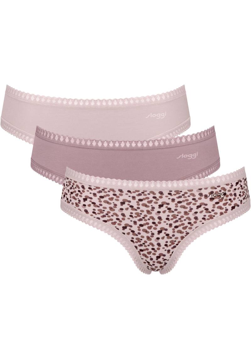 sloggi Slip »GO Crush Hipster C3P«, (3er Pack), mit Spitzendetails von sloggi