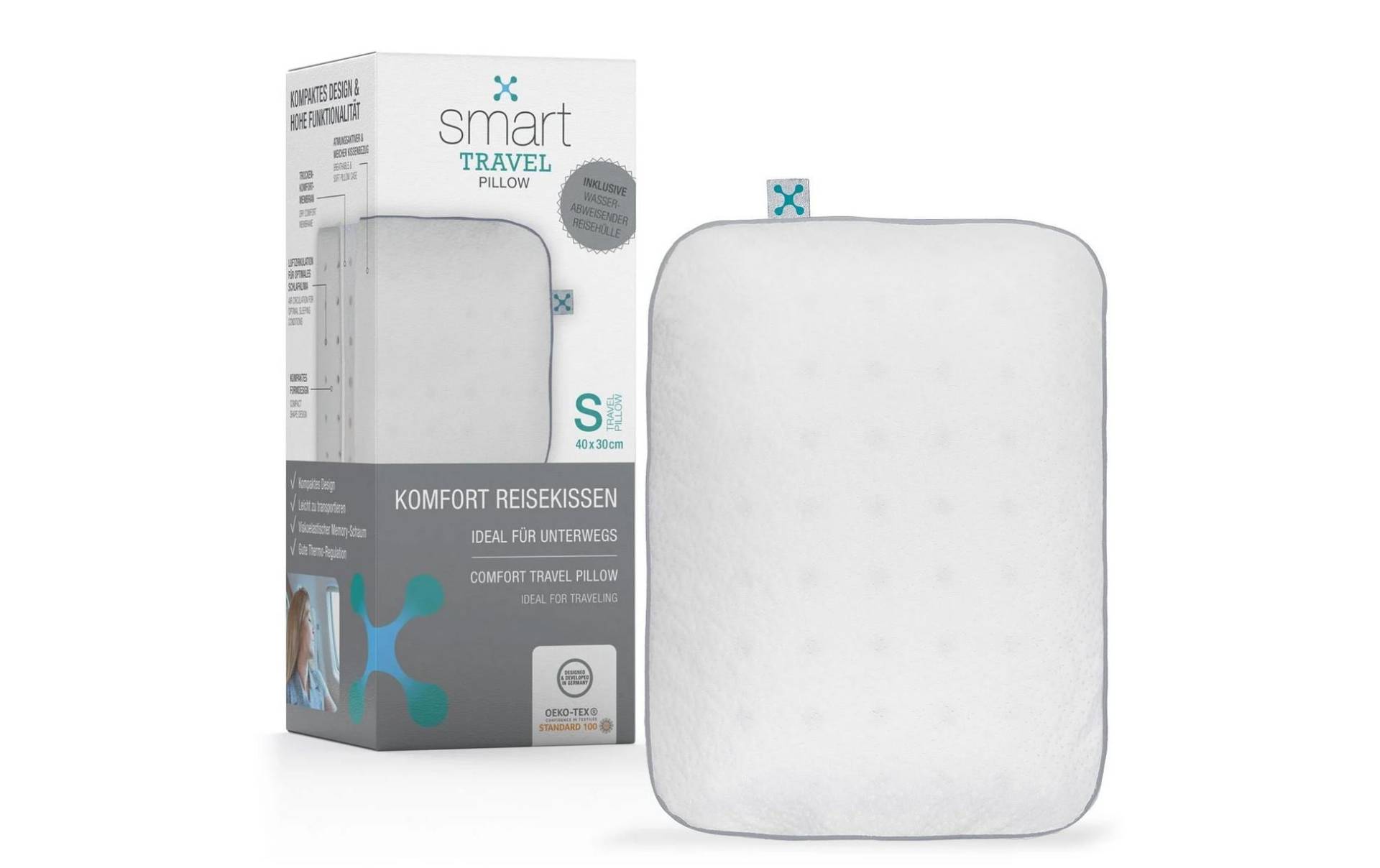 smartsleep Nackenkissen »Travel S 40 x 30 x 10 cm« von smartsleep