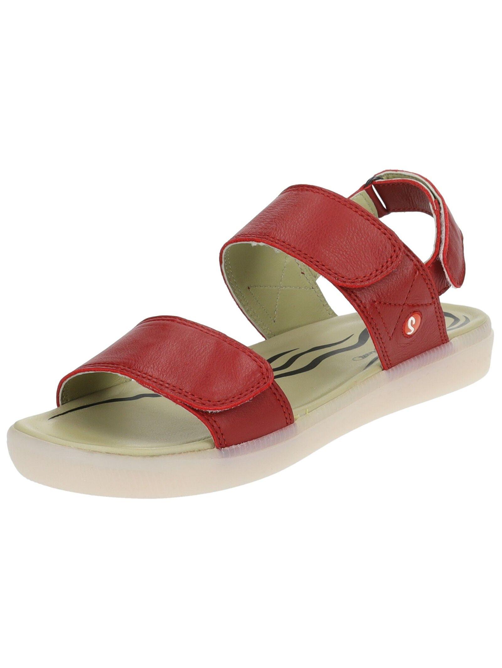 Sandalen P900753 Damen Rot Bunt 36 von softinos