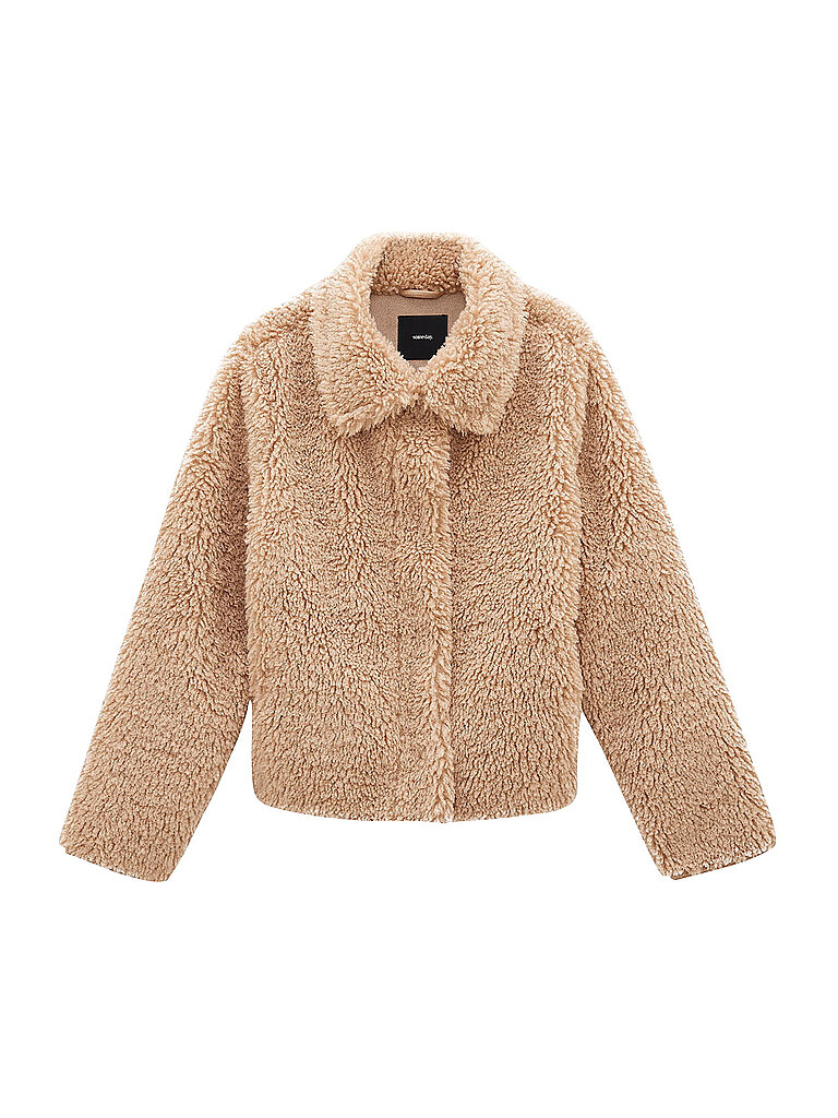 SOMEDAY Jacke in Felloptik VARIETT camel | 36 von someday