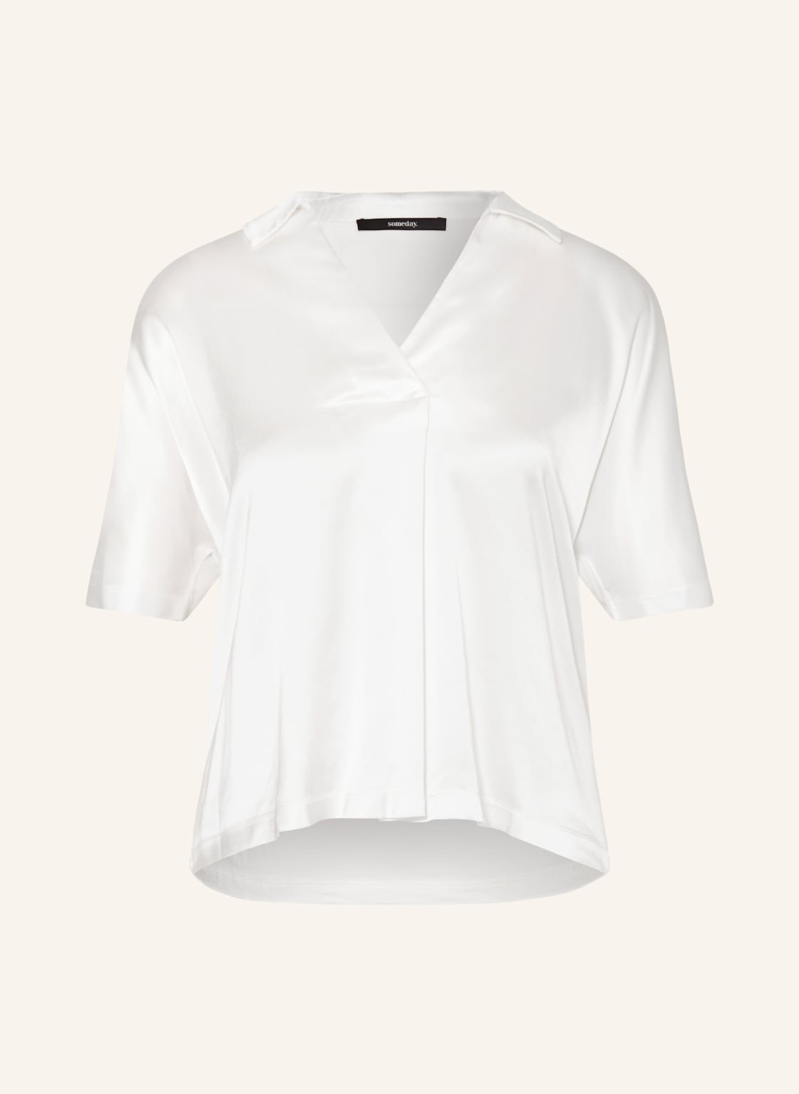 Someday Blusenshirt Kelucy Im Materialmix weiss Someday Blusenshirt Kelucy Im Materialmix weiss von someday