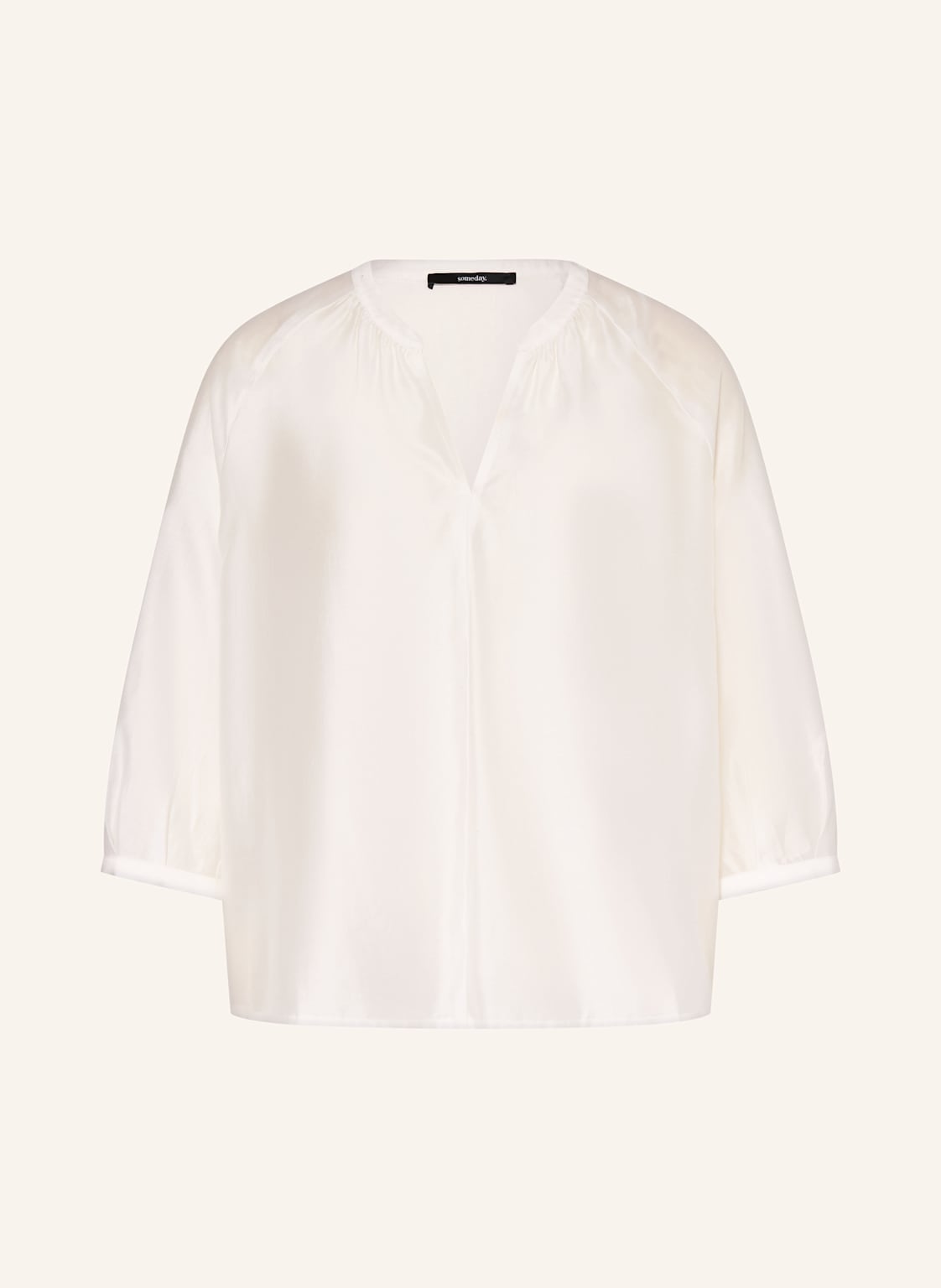 Someday Blusenshirt Zamudra Mit 3/4-Arm weiss Someday Blusenshirt Zamudra Mit 3/4-Arm weiss von someday
