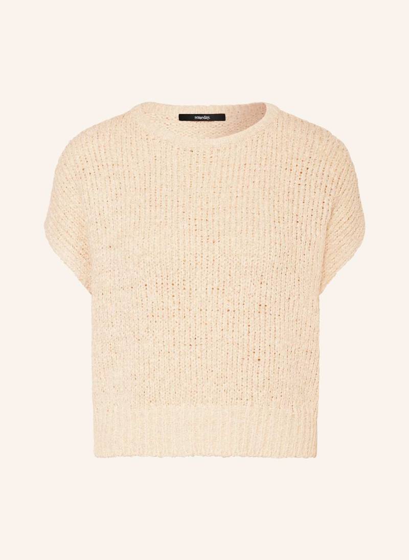 Someday Bouclé-Pullunder Talila beige von someday