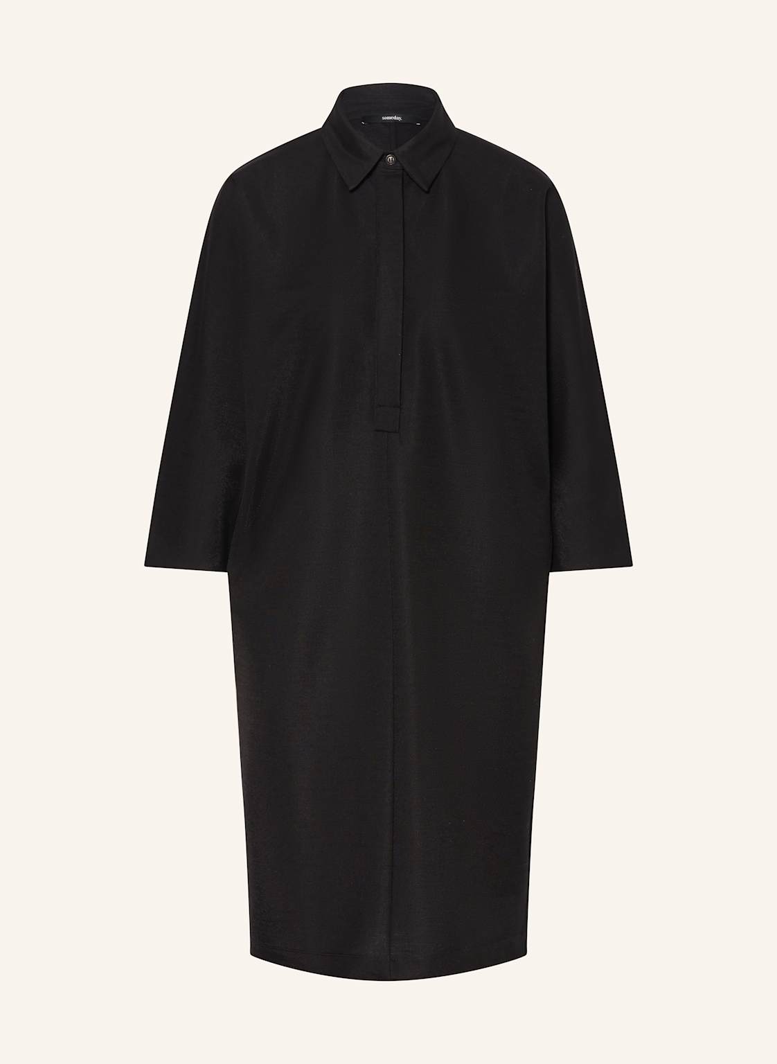 Someday Hemdblusenkleid Quirve Mit 3/4-Arm schwarz Someday Hemdblusenkleid Quirve Mit 3/4-Arm schwarz von someday