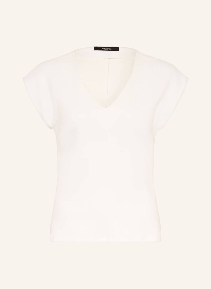 Someday T-Shirt Kava Mit Drapagen weiss von someday