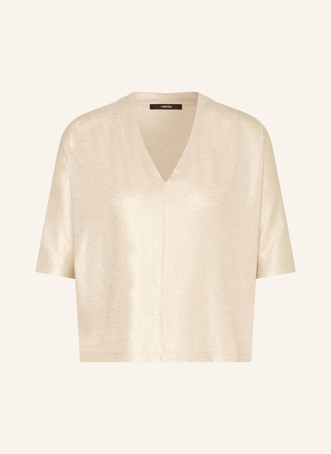 Someday T-Shirt Kelora Mit Glitzergarn beige Someday T-Shirt Kelora Mit Glitzergarn beige von someday