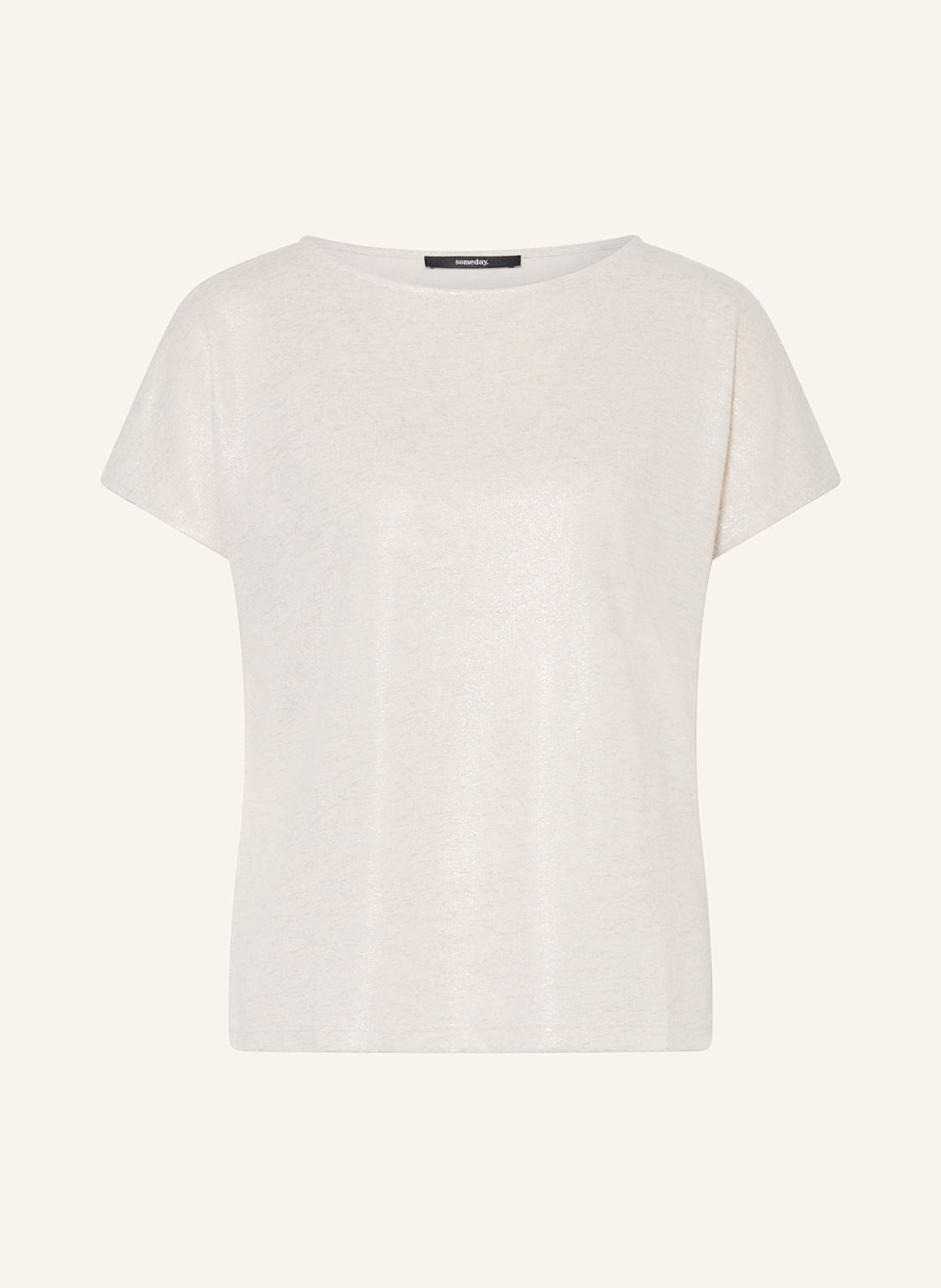 Someday T-Shirt Kevita Mit Glitzergarn beige Someday T-Shirt Kevita Mit Glitzergarn beige von someday