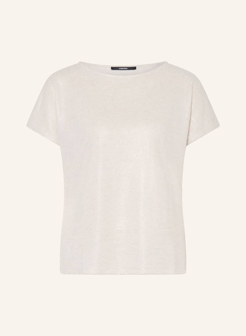 Someday T-Shirt Kevita Mit Glitzergarn beige von someday