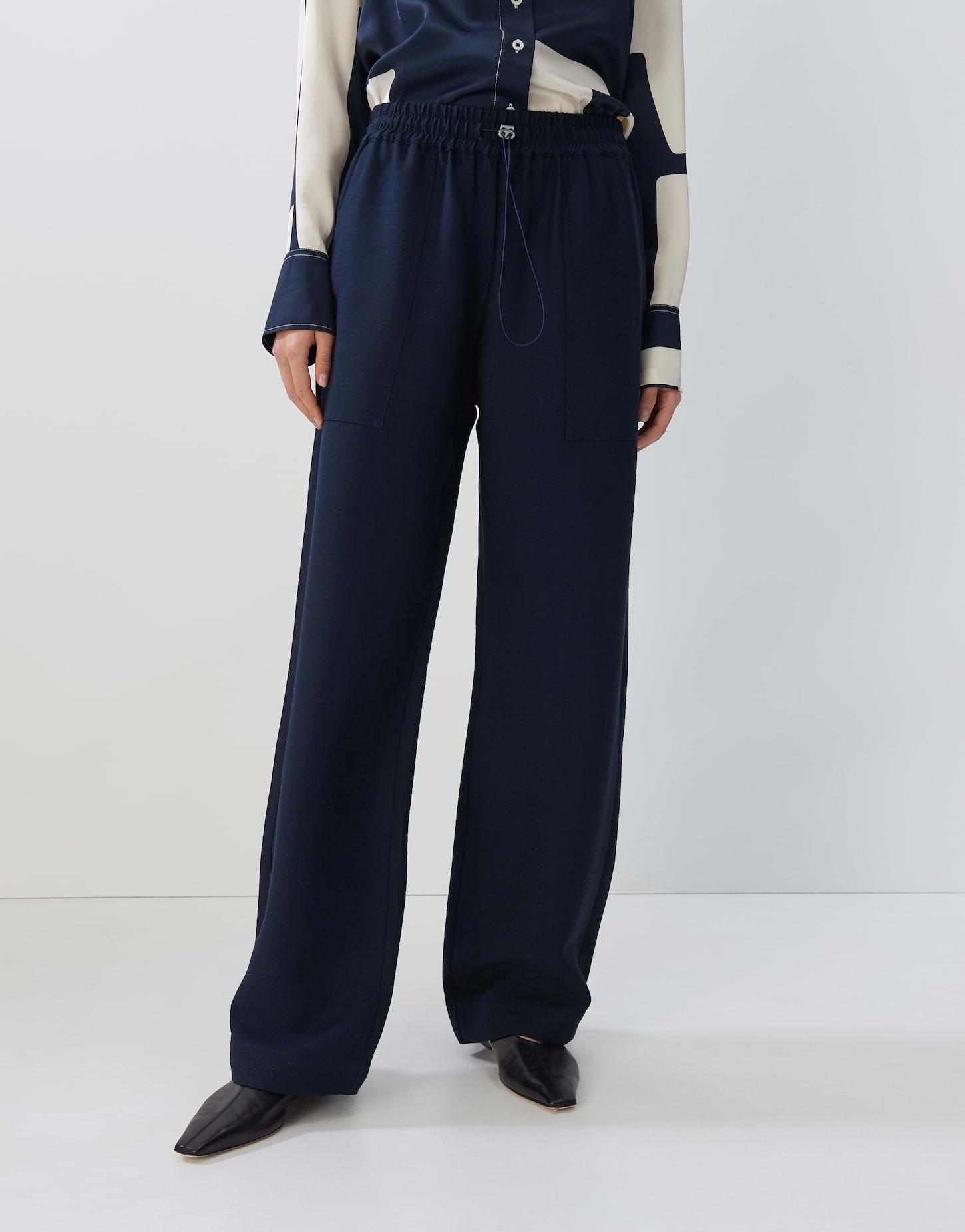 someday - Wide Leg Pants Chiec gerader Schnitt, für Damen, Aquamarine, Größe 40 von someday