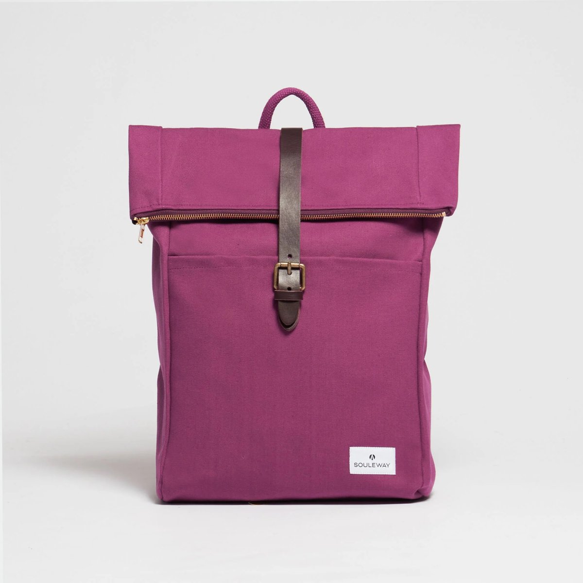 Foldtop Rucksack, Bordeaux Red von souleway