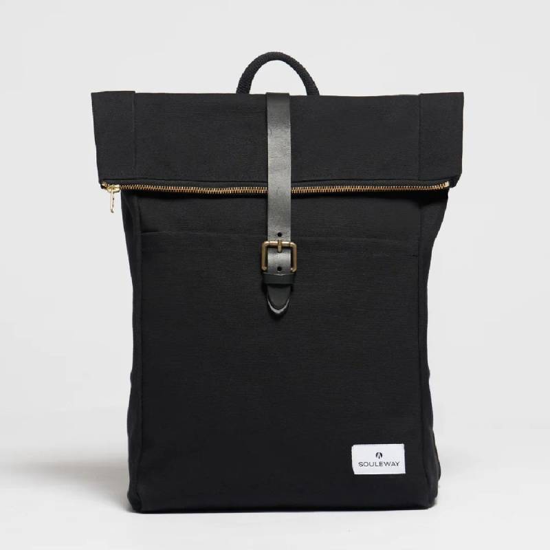 Foldtop Rucksack, Night Black von souleway