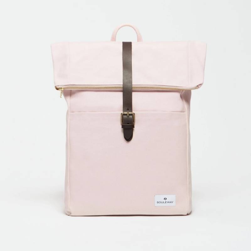 Foldtop Rucksack L, Blush Pink von souleway