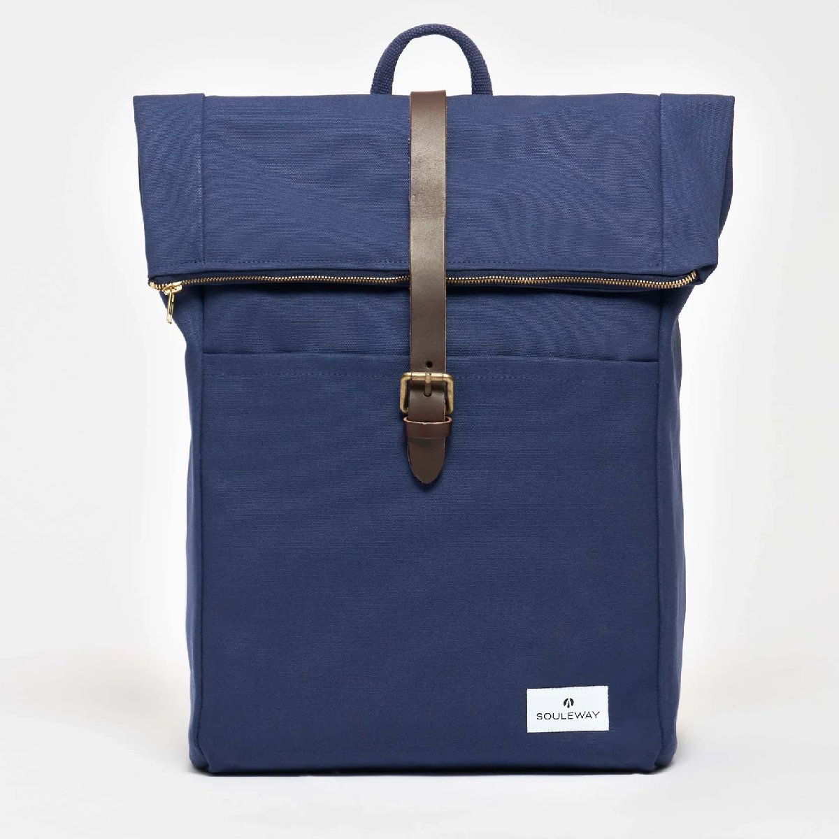 Foldtop Rucksack L, Navy Blue von souleway