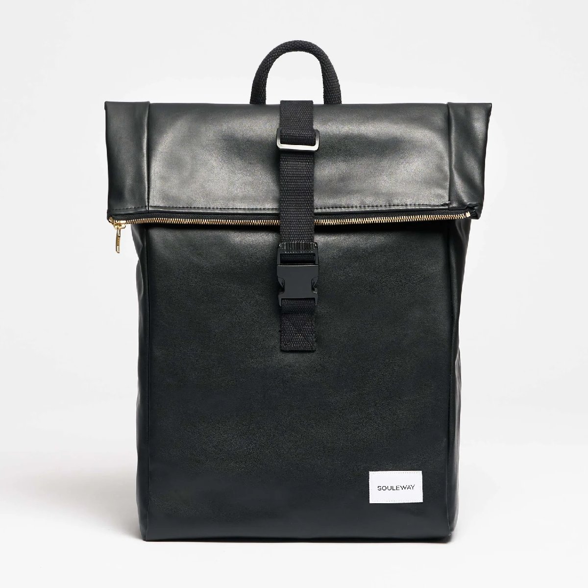 Foldtop Rucksack - Oleatex Edition, Night Black von souleway