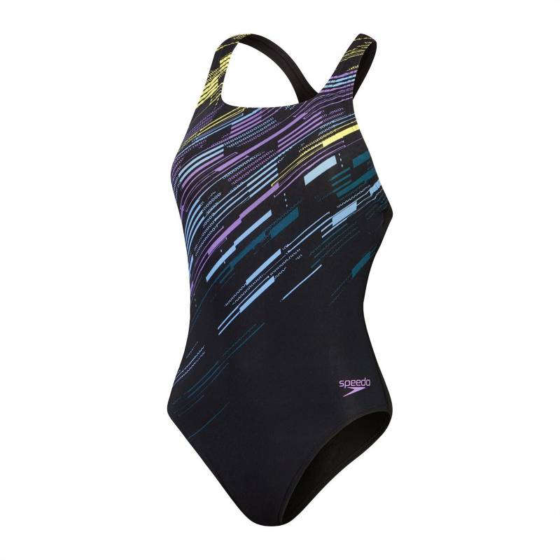 Badeanzug, Damen Eco+m Dig Print Medalist Damen  48 von speedo