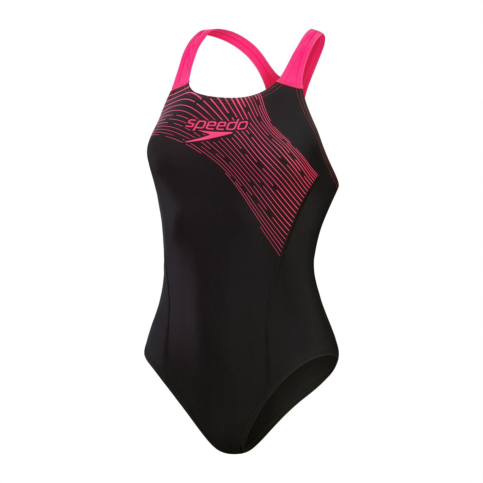 Badeanzug, Damen Eco Medley Logo Damen  36 von speedo