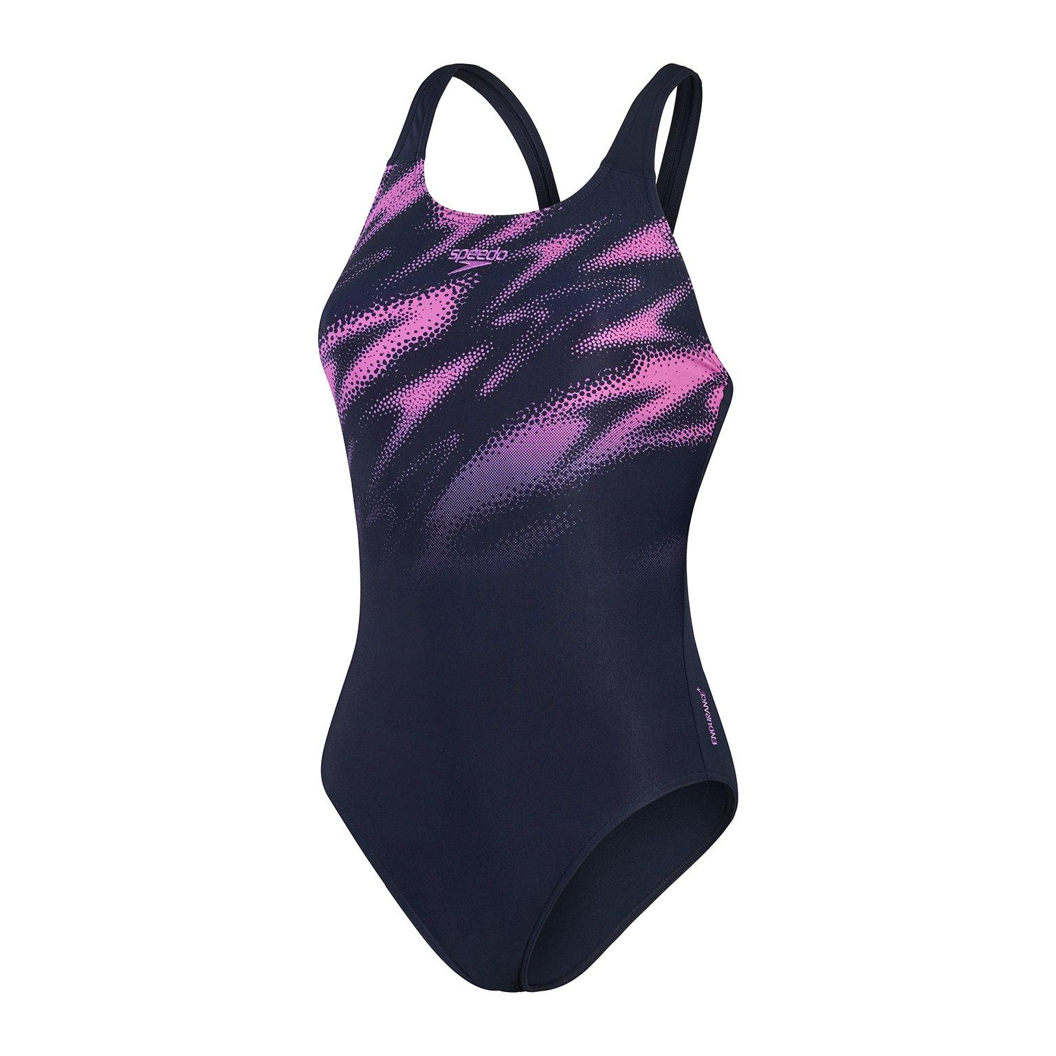 Badeanzug, Damen Eco+ H-boom Placem Muscleb Damen  46 von speedo