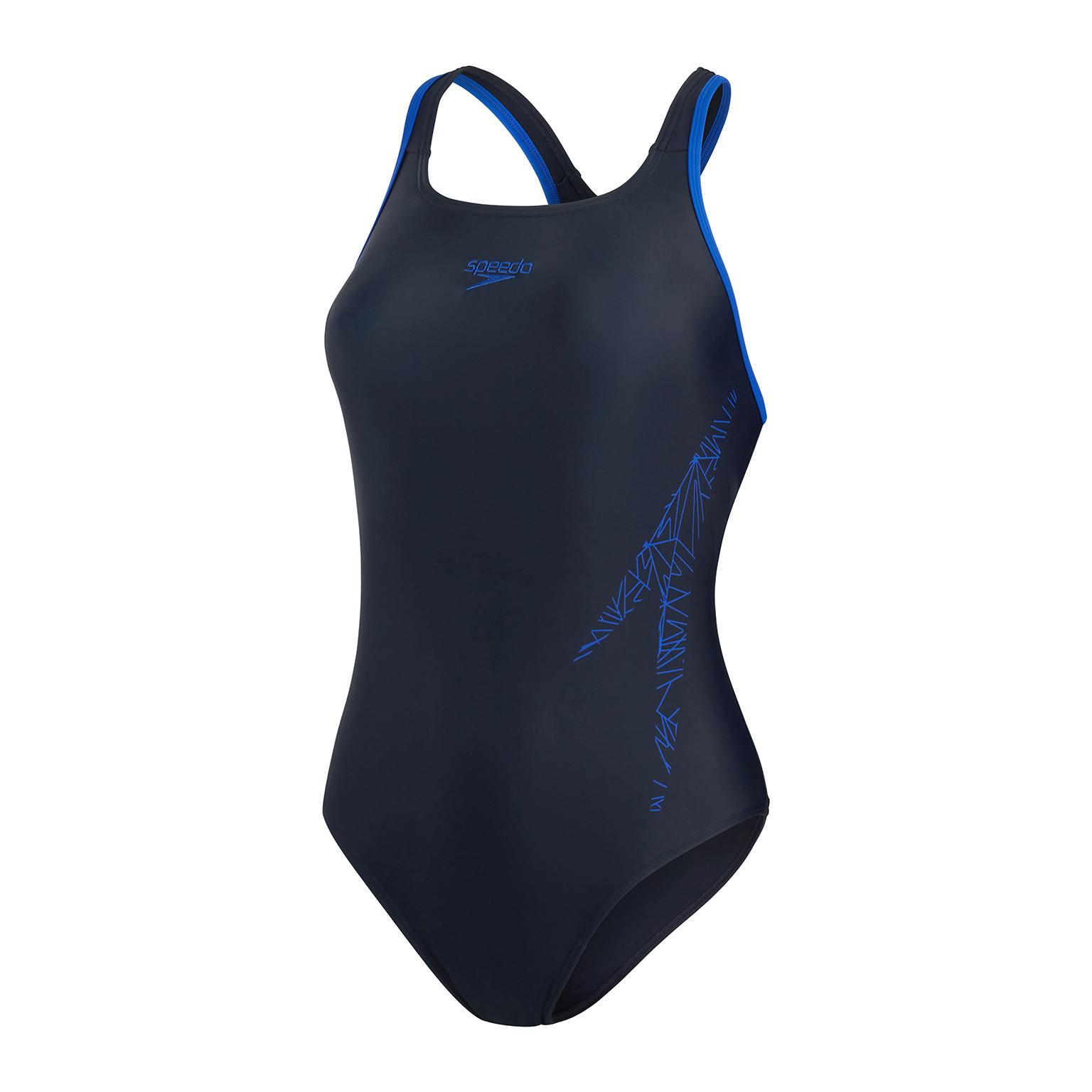 Einteiliger Badeanzug Frau H-boom Placem Racerb Damen  38 von speedo