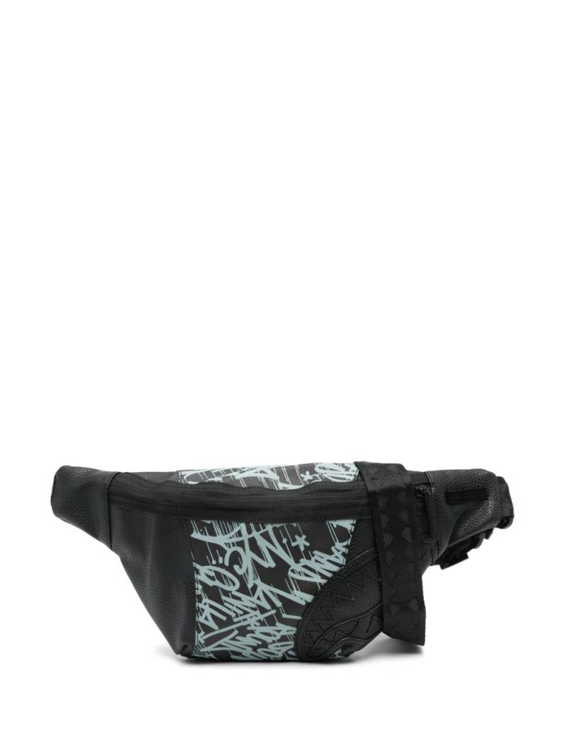 sprayground kid Midnight Raceway Graffiti belt bag - Black von sprayground kid