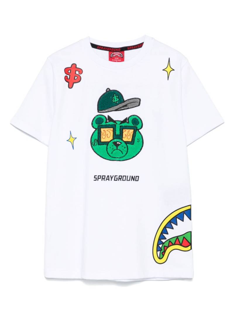 sprayground kid Money Bear Cut T-shirt - White von sprayground kid