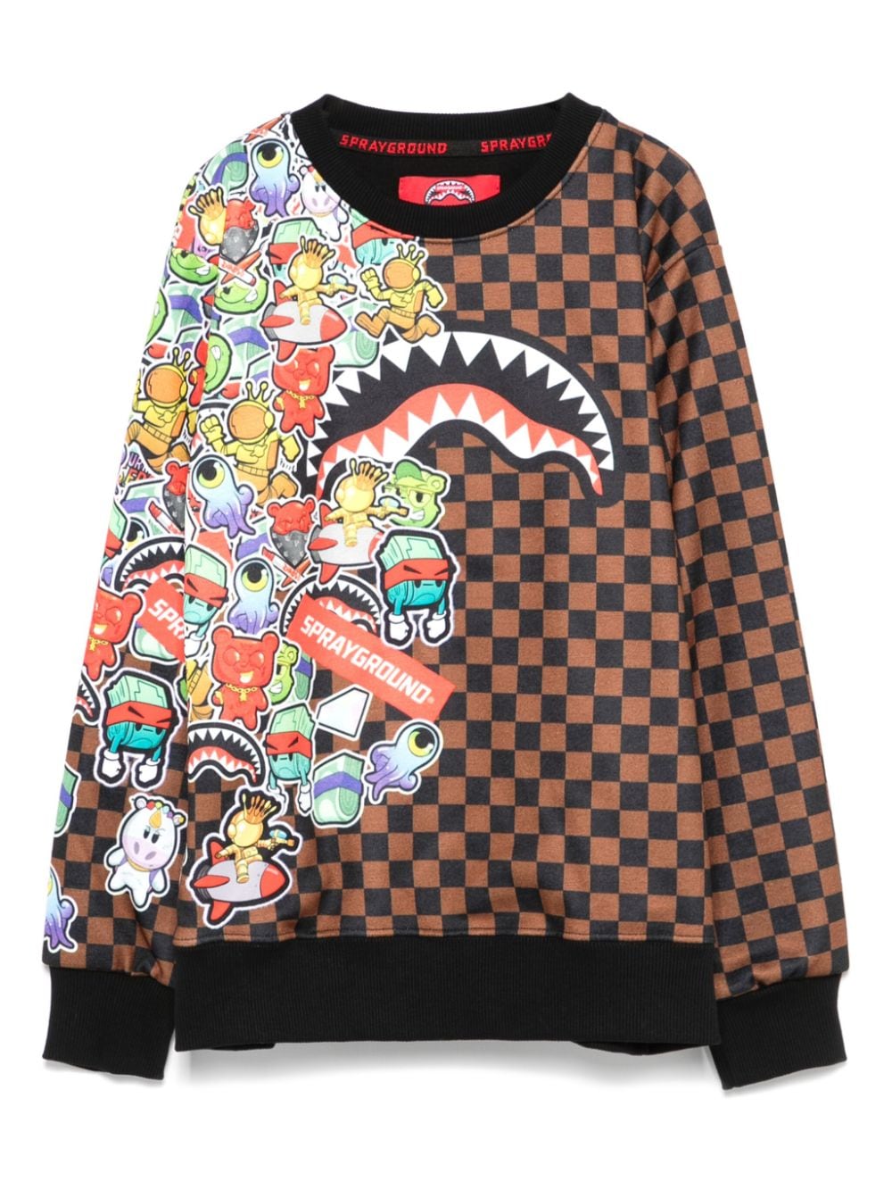 sprayground kid Sticker Bomb sweatshirt - Brown von sprayground kid