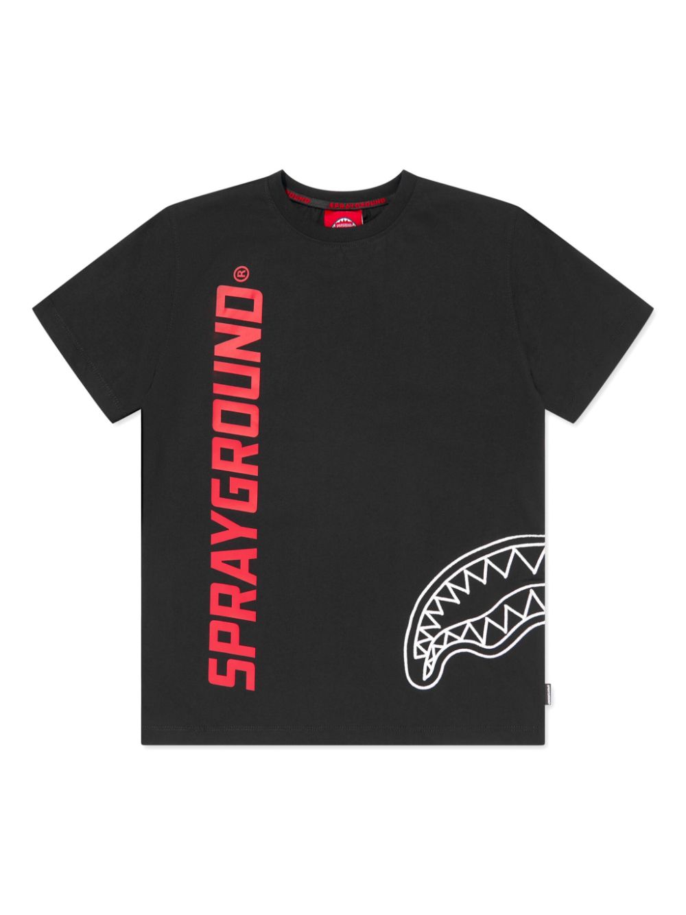 sprayground kid logo-print cotton T-shirt - Black von sprayground kid