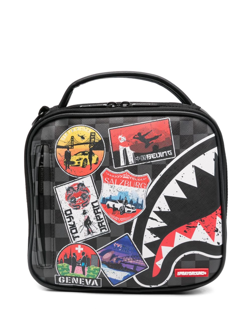 sprayground kid patch-print bag - Black von sprayground kid