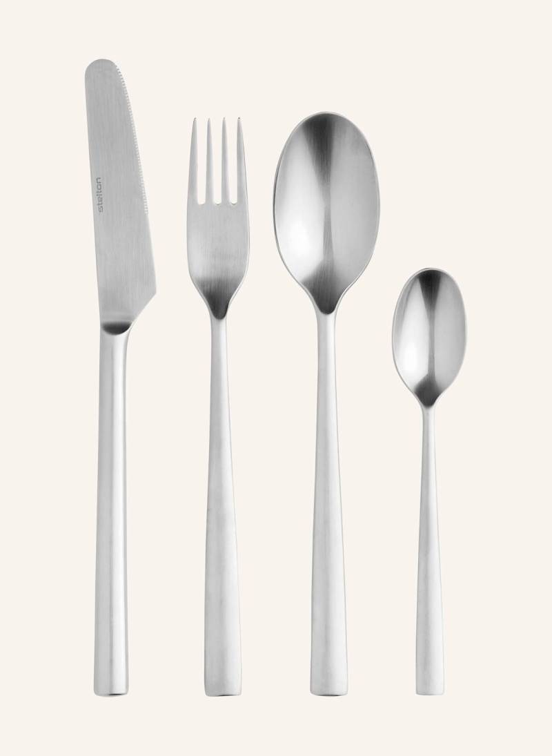 Stelton 24-Tlg. Besteck-Set Chaci silber von stelton