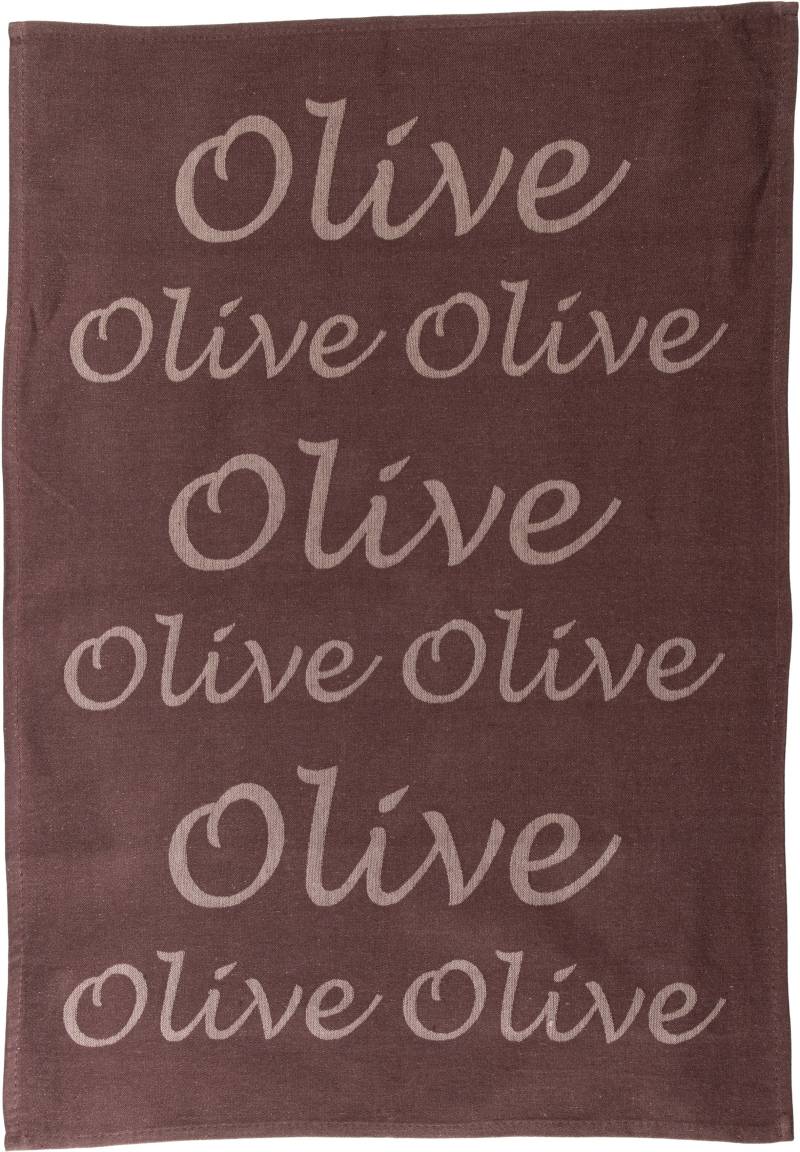 stuco Geschirrtuch »Olive«, (Set, 3 tlg.), Jacquardgewebe von stuco